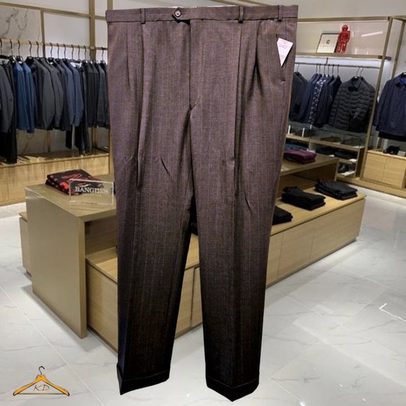 Stafford Washable Wool Suit - 50R/44, Gray w/Blue Pinstripes, NWT - Picture 10 of 14